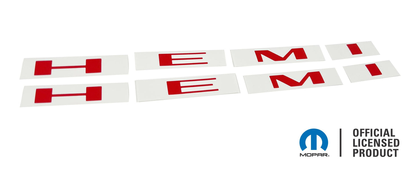 Hemi Fender Emblem Overlay Decals (pair)  - 2020-2022 Charger R/T