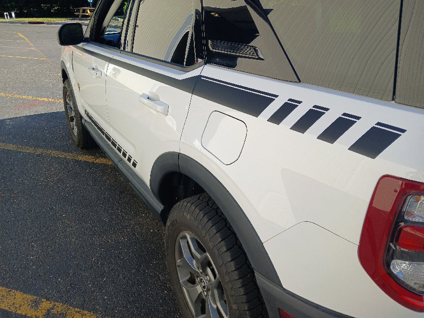 Strobe Side Stripe Decals for 2021-2025 Ford Bronco Sport (x4)