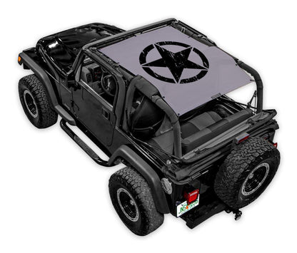 Jeep Wrangler TJ Sun Shade Stock Printed Shade Top (1997–2006)