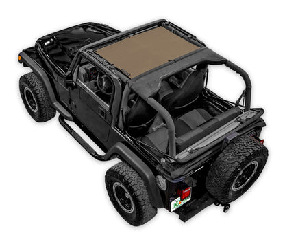 Jeep Wrangler TJ Sun Shade Solid Color Shade Top (1997–2006)