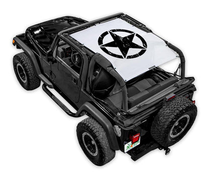 Jeep Wrangler TJ Sun Shade Stock Printed Shade Top (1997–2006)