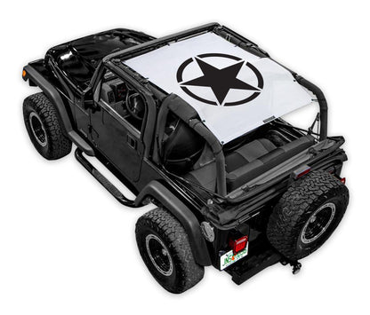 Jeep Wrangler TJ Sun Shade Stock Printed Shade Top (1997–2006)
