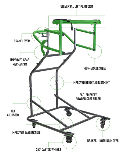 TopLift Pro (V2.0) - Hardtop Removal & Storage Tool for Jeep Wrangler and Ford Bronco