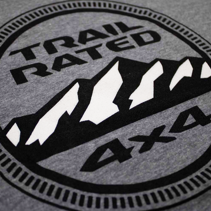 Ladies Jeep® Trail Rated V-neck - Heather Grey