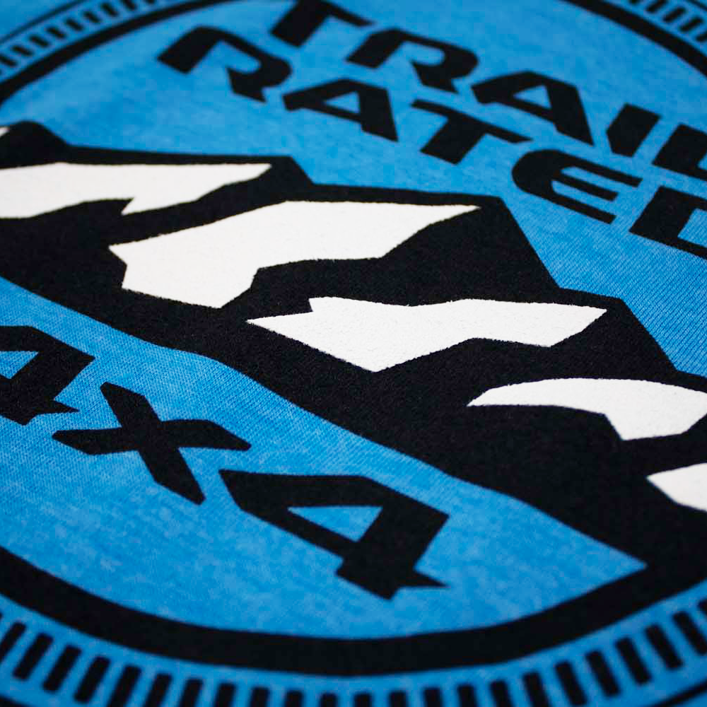 Ladies Jeep® Trail Rated V-neck - Heather Aqua Blue