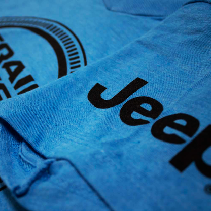 Ladies Jeep® Trail Rated V-neck - Heather Aqua Blue