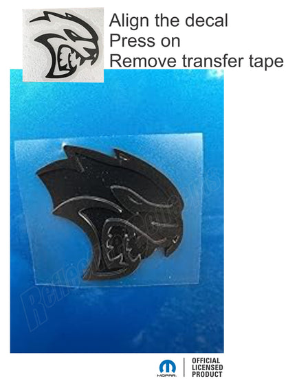 Hellcat Emblem Overlay Decals (pair) - 19-23 Challenger SRT Hellcat