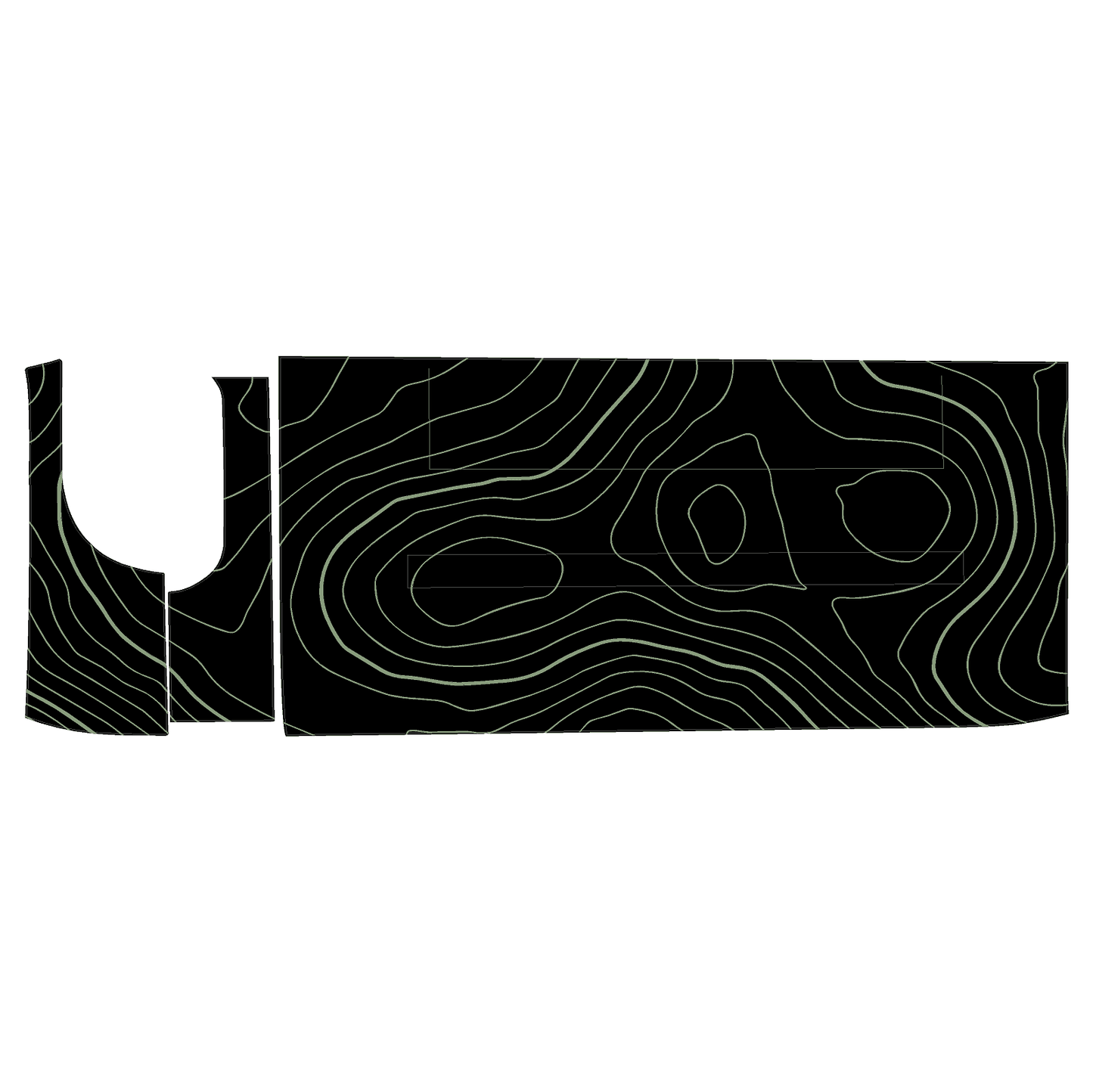 Topo 3 Piece Dash Kit (Printed Series) - 2021+ Bronco