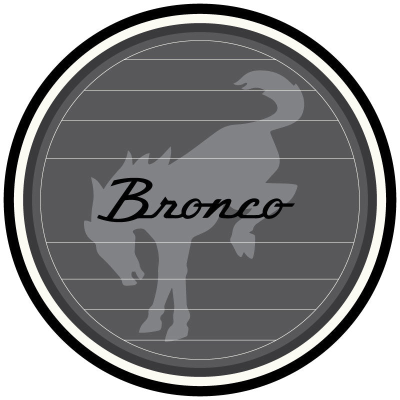 Vintage Logo Ford Bronco Spare Tire Cover