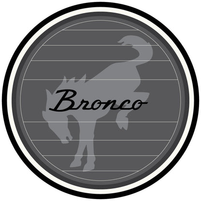 Vintage Logo Ford Bronco Spare Tire Cover