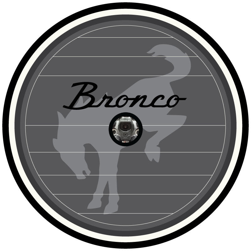 Vintage Logo Ford Bronco Spare Tire Cover