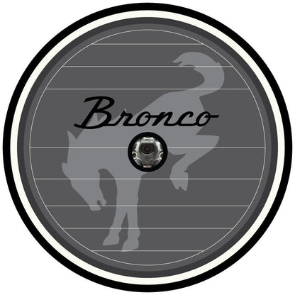Vintage Logo Ford Bronco Spare Tire Cover