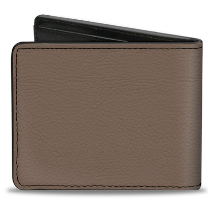 Bi-Fold Wallet - Ford Bucking Bronco Icon Established Brand Logo Browns/White