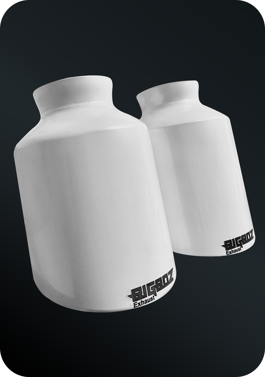 (2015-2023) D-Charger 5" V8 Tip Set  GLOSS WHITE