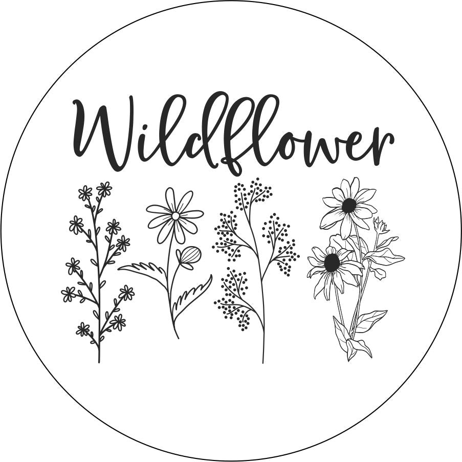 Wildflowers Bronco Spare Tire Cover