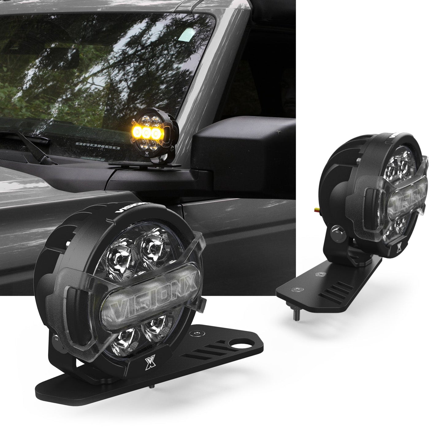 A Pillar LED Light Kit - Ford Bronco 2021 +