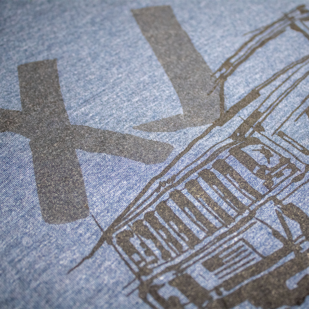 Mens Jeep® Cherokee XJ - LDD Series - Triblend Indigo T-Shirt