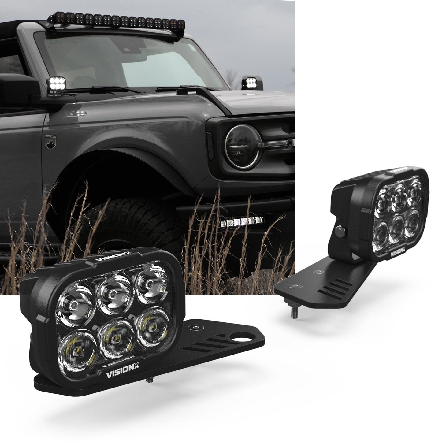 A Pillar LED Light Kit - Ford Bronco 2021 + - Speedlogix