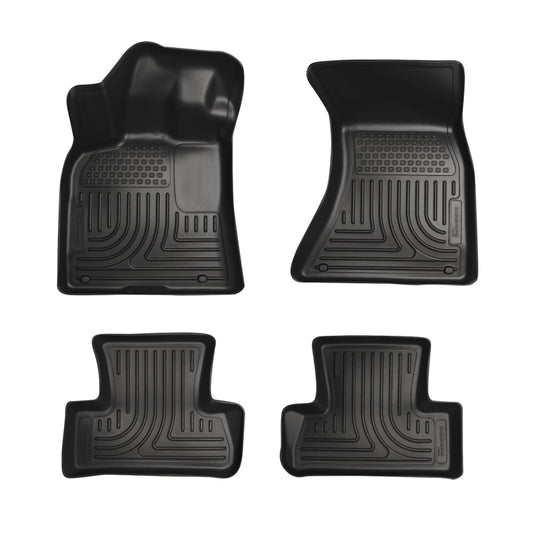 Husky Front/Rear Black Floor Mats 2011-2023 Charger