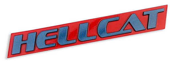 ABD Acrylic Hellcat Dual Color Font Badge - Speedlogix