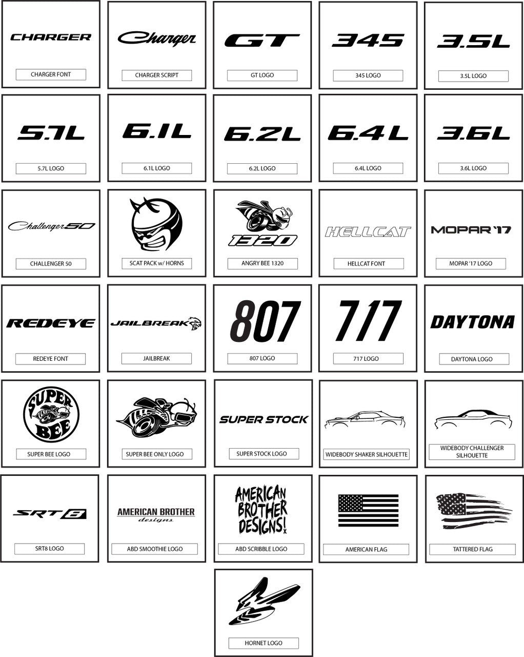 ABD Automatic Shift Knob w/ Concave Top 2015 - 2023 Challenger/Charger/Durango - Speedlogix