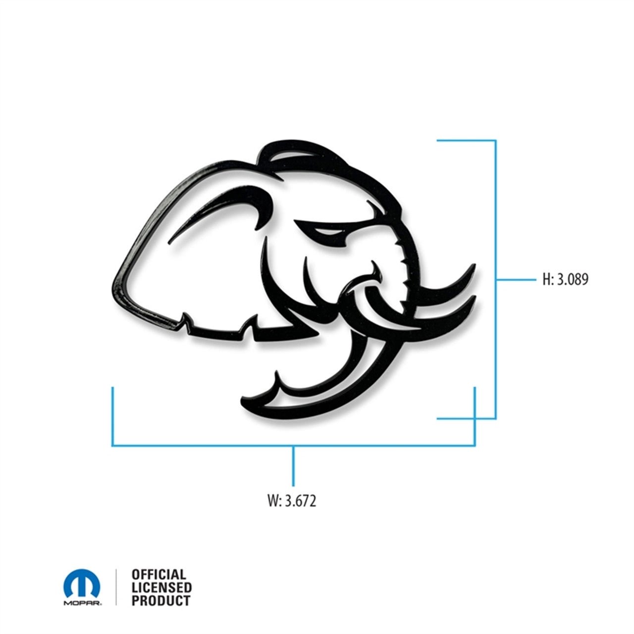 ABD Hellephant Cutout Logo Badge - Speedlogix