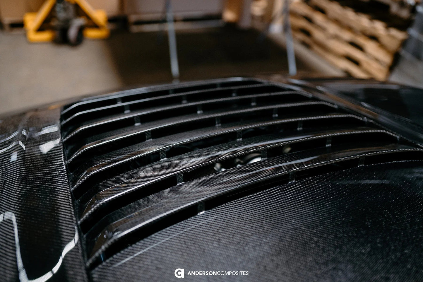 AC Carbon Fiber Double Sided GT5 Hood 2024 Mustang - Speedlogix