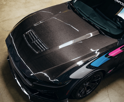 AC Carbon Fiber Double Sided Hood 2024 Mustang - Speedlogix