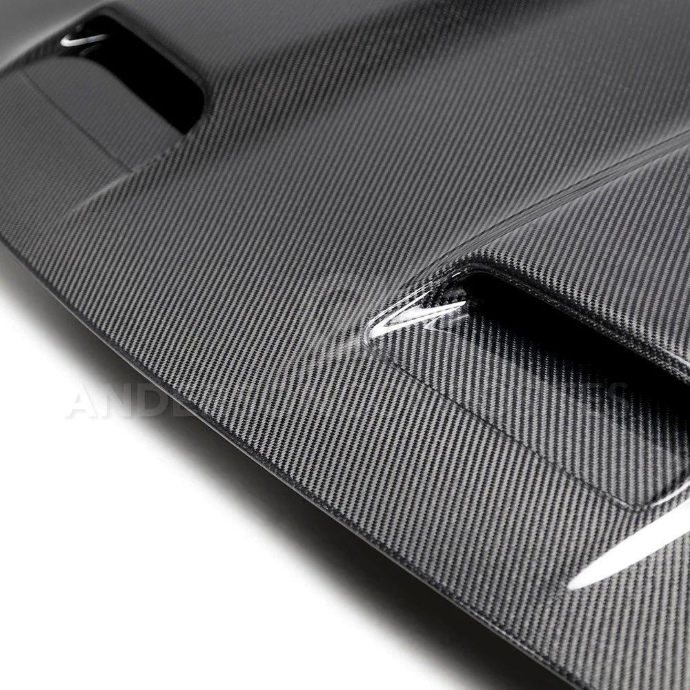 AC Carbon Fiber Dual Snorkle Hood 2008 - 2023 Challenger - Speedlogix