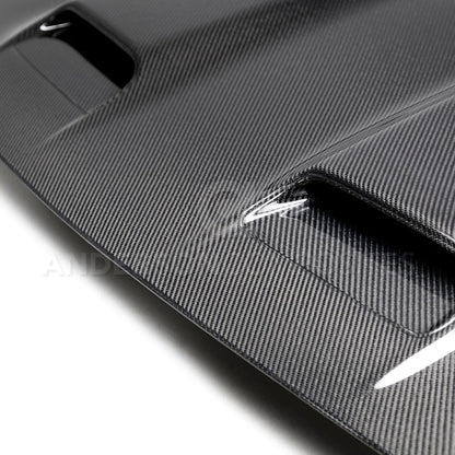 AC Carbon Fiber Dual Snorkle Hood 2008 - 2023 Challenger - Speedlogix