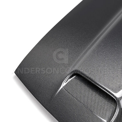 AC Carbon Fiber Dual Snorkle Hood 2008 - 2023 Challenger - Speedlogix