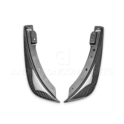AC Carbon Fiber Front Bumper Canards (Pair) 2008 - 2014 Challenger - Speedlogix