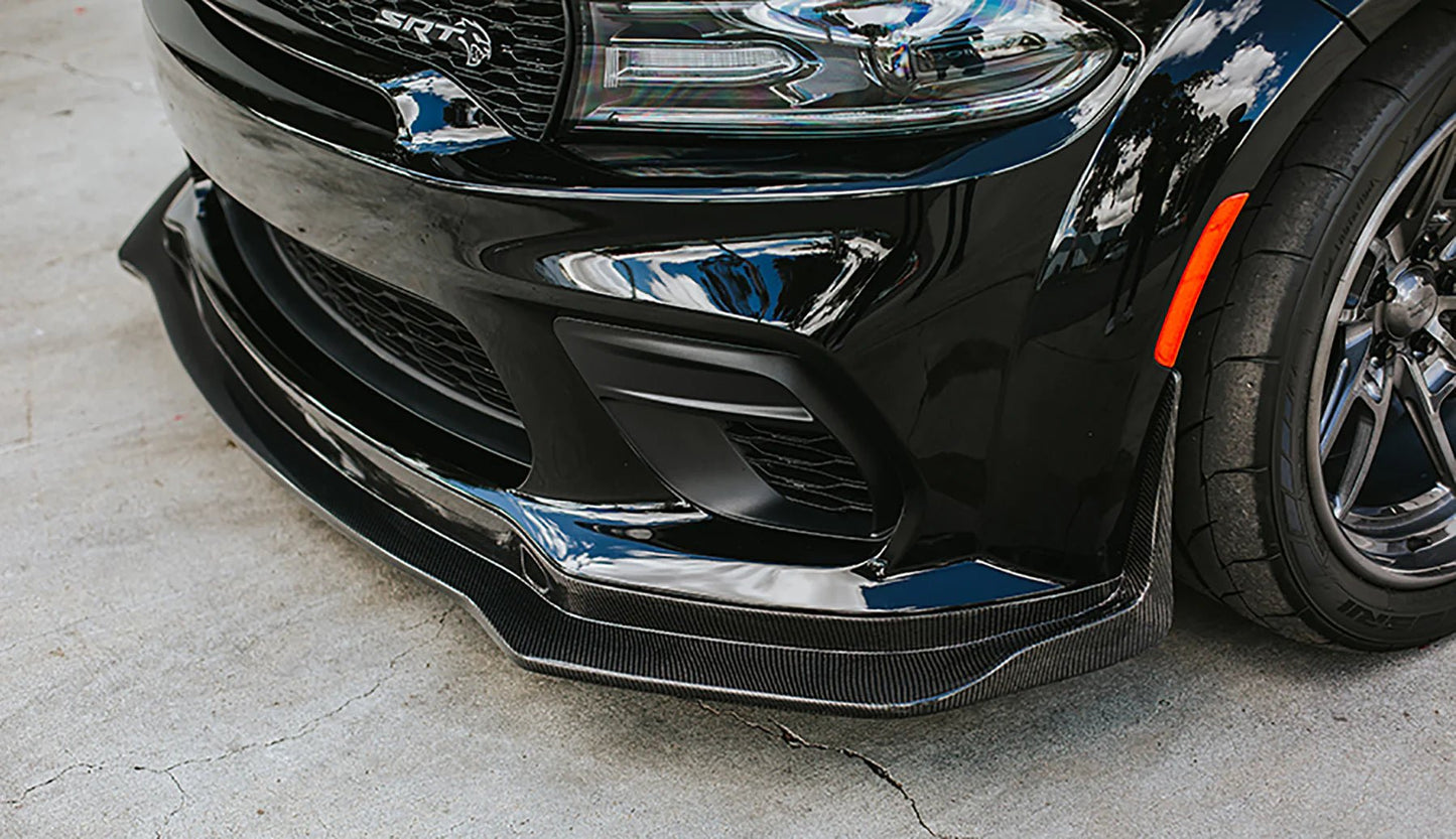 AC Carbon Fiber Front Splitter 2020 - 2023 Charger Widebody - Speedlogix