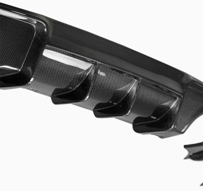 AC Carbon Fiber Rear Diffuser 2020 - 2022 Charger Widebody - Speedlogix