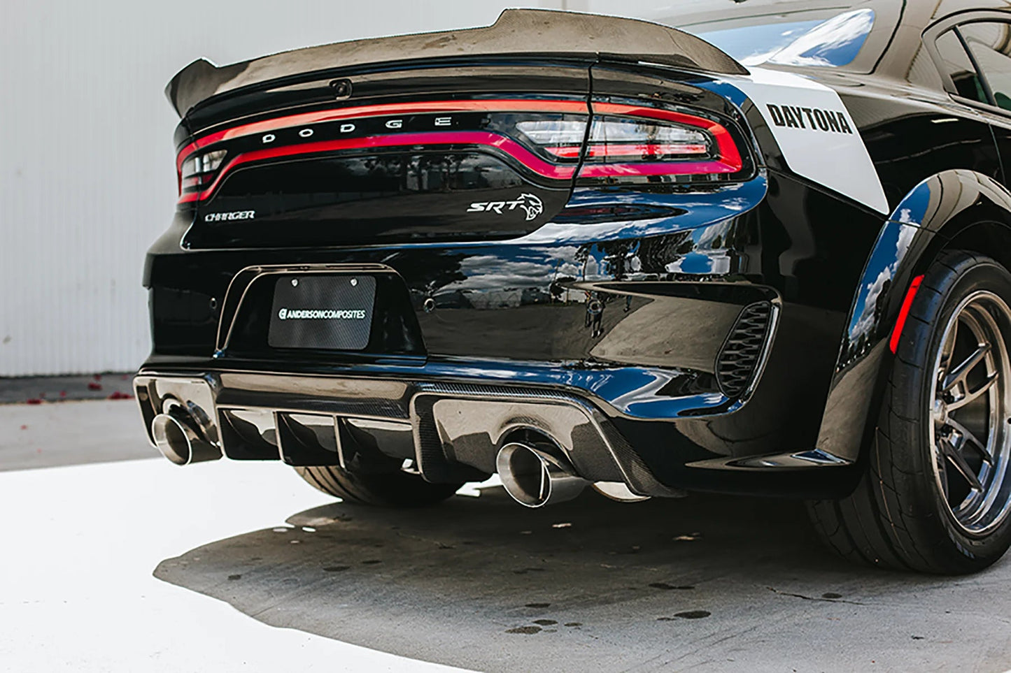 AC Carbon Fiber Rear Diffuser 2020 - 2023 Charger Widebody - Speedlogix