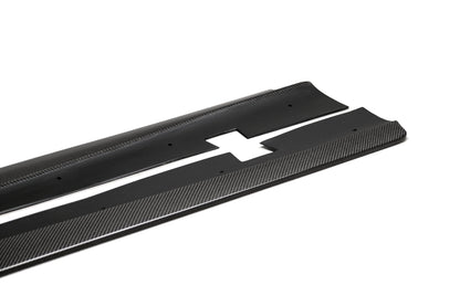 AC Carbon Fiber Rocker Panel Splitters 2020 - 2023 Charger Widebody - Speedlogix