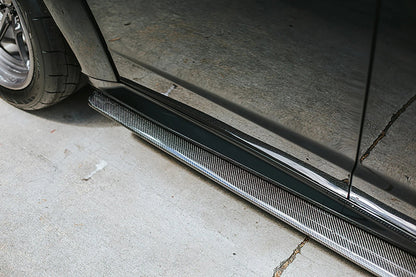 AC Carbon Fiber Rocker Panel Splitters 2020 - 2023 Charger Widebody - Speedlogix