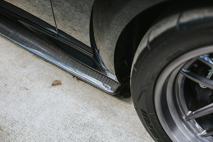 AC Carbon Fiber Rocker Panel Splitters 2020 - 2023 Charger Widebody - Speedlogix