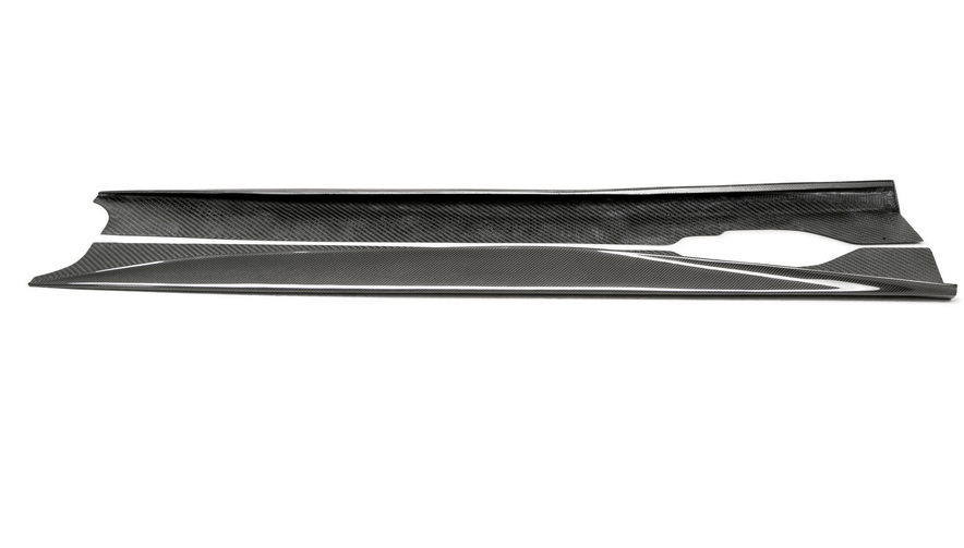 AC Carbon Fiber Side Skirt Extensions 2020 - 2023 Corvette - Speedlogix