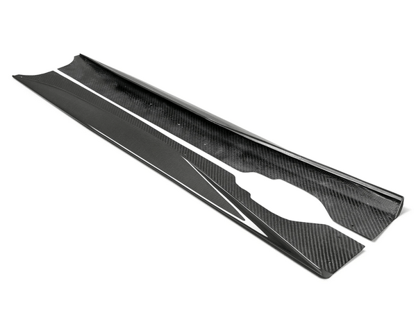 AC Carbon Fiber Side Skirt Extensions 2020 - 2023 Corvette - Speedlogix