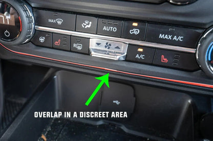 AC Controls Outline (Printed Series Vinyl) - 2021+ Bronco - Speedlogix