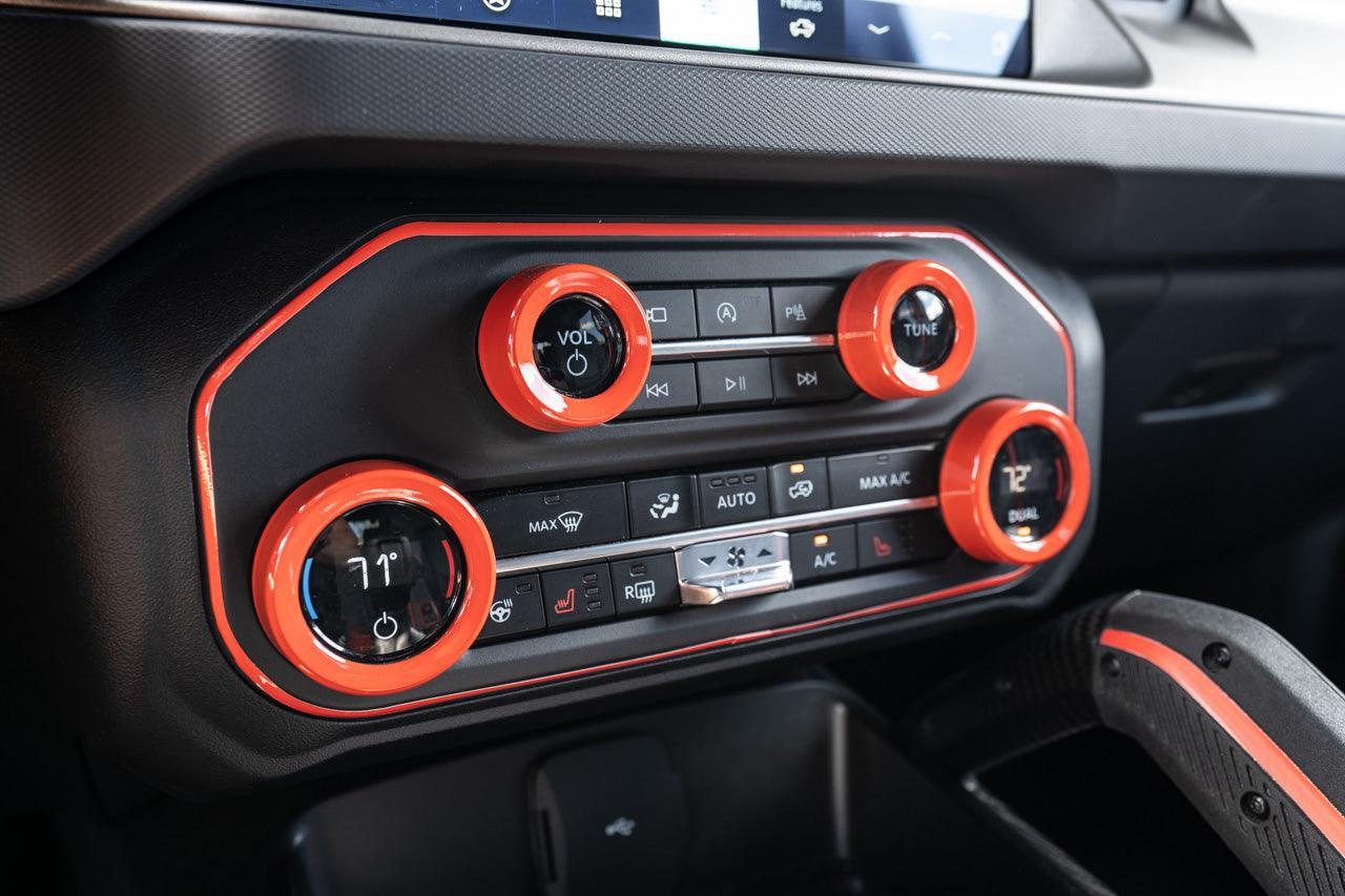 AC Controls Outline (Printed Series Vinyl) - 2021+ Bronco - Speedlogix