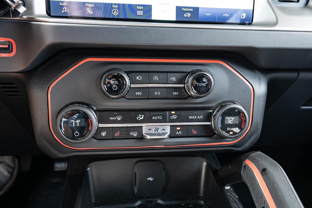 AC Controls Outline (Printed Series Vinyl) - 2021+ Bronco - Speedlogix