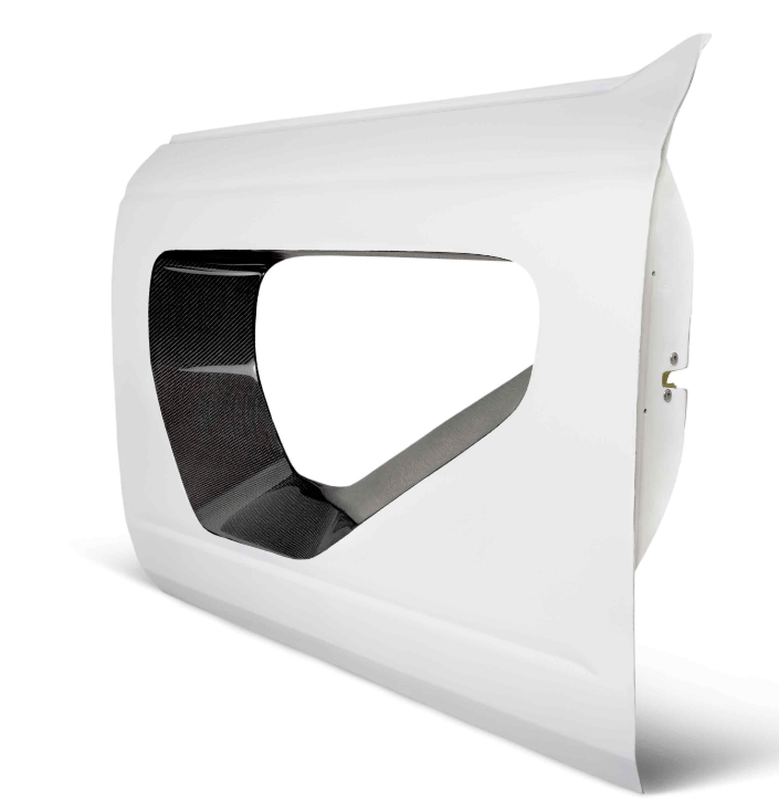 AC Front Fiberglass Halo Doors, Carbon Inserts 2021 - 2024 Bronco 2 - Door - Speedlogix