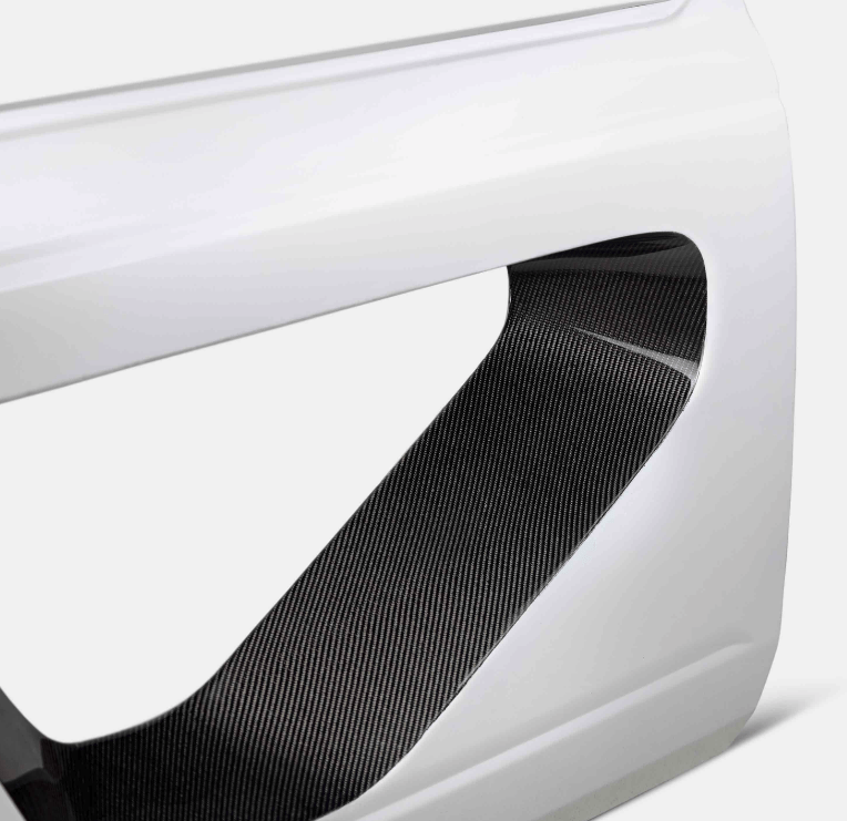 AC Front Fiberglass Halo Doors, Carbon Inserts 2021 - 2024 Bronco 2 - Door - Speedlogix