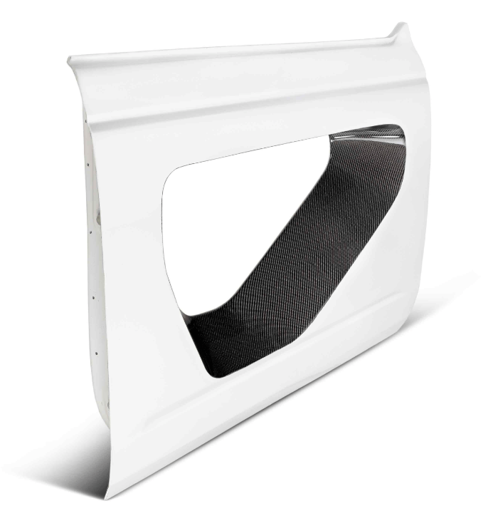 AC Front Fiberglass Halo Doors, Carbon Inserts 2021 - 2024 Bronco 2 - Door - Speedlogix