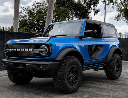 AC Front Fiberglass Halo Doors, Carbon Inserts 2021 - 2024 Bronco 2 - Door - Speedlogix