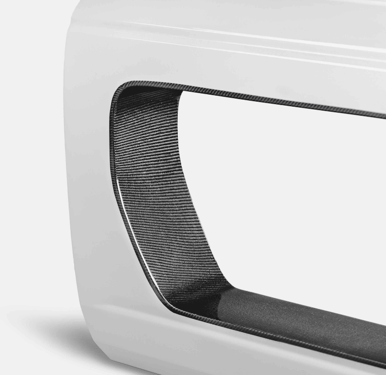 AC Front Fiberglass Halo Doors, Carbon Inserts 2021 - 2024 Bronco 4 - Door - Speedlogix