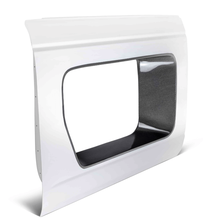 AC Front Fiberglass Halo Doors, Carbon Inserts 2021 - 2024 Bronco 4 - Door - Speedlogix