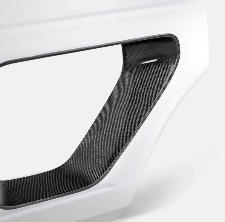 AC Rear Fiberglass Halo Doors, Carbon Inserts 2021 - 2024 Bronco 4 - Door - Speedlogix